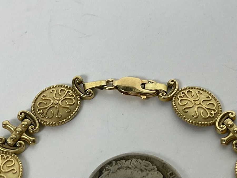 10K Gold 7' Bracelet 6.4g [Photo 6]