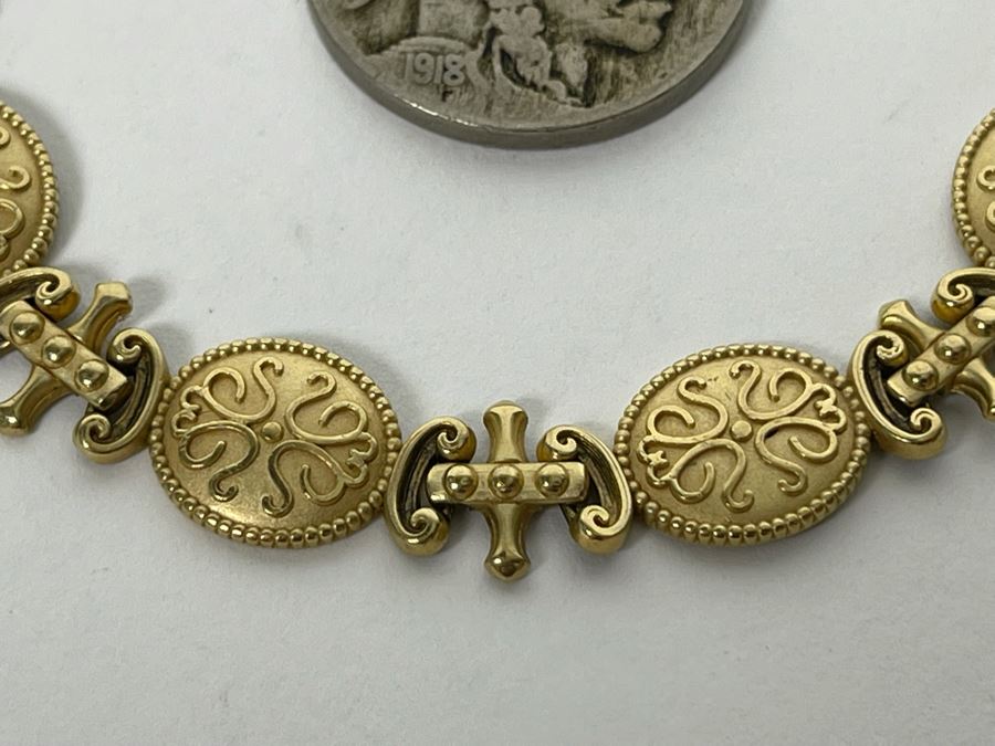 10K Gold 7' Bracelet 6.4g [Photo 5]