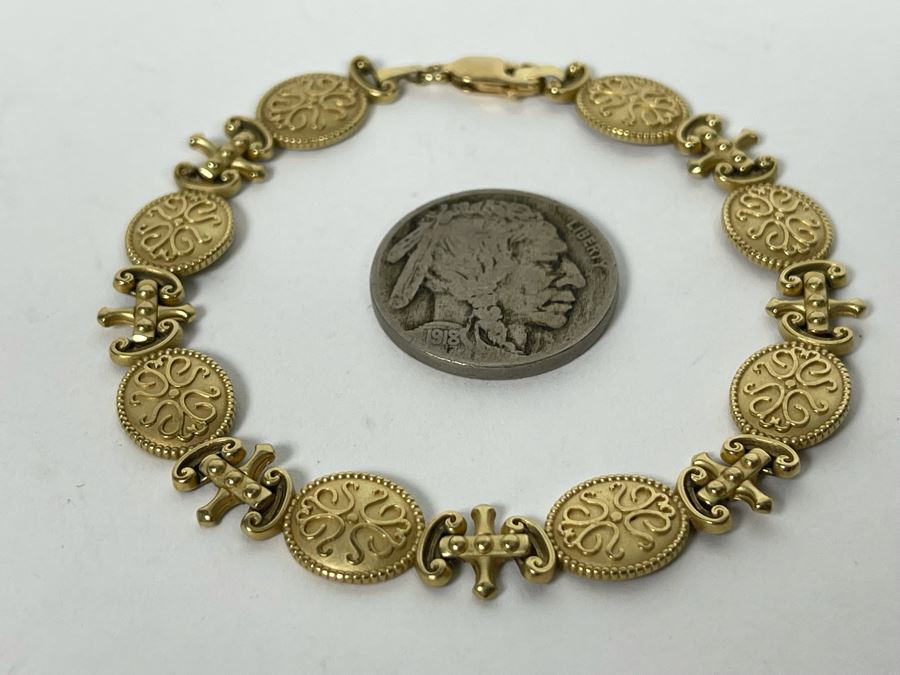 10K Gold 7' Bracelet 6.4g [Photo 2]
