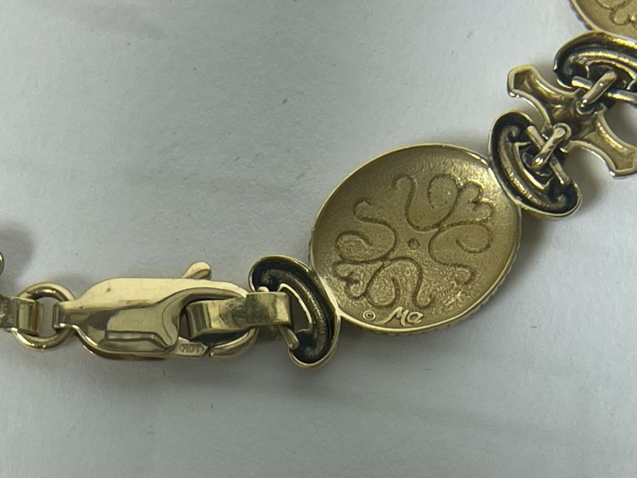 10K Gold 7' Bracelet 6.4g [Photo 9]