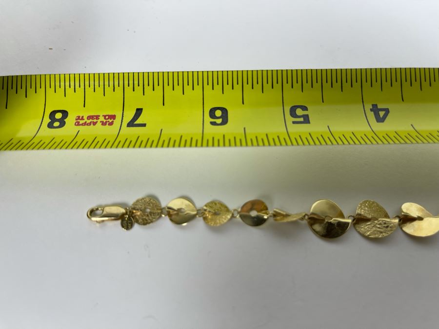 14K Gold Bracelet 7'L 5.3g [Photo 11]