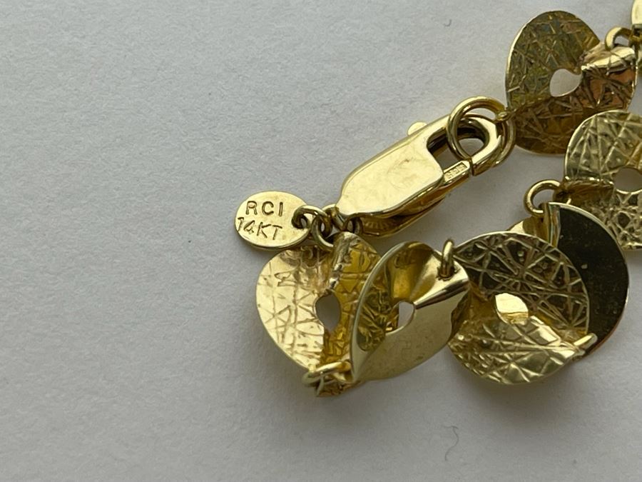 14K Gold Bracelet 7'L 5.3g [Photo 9]