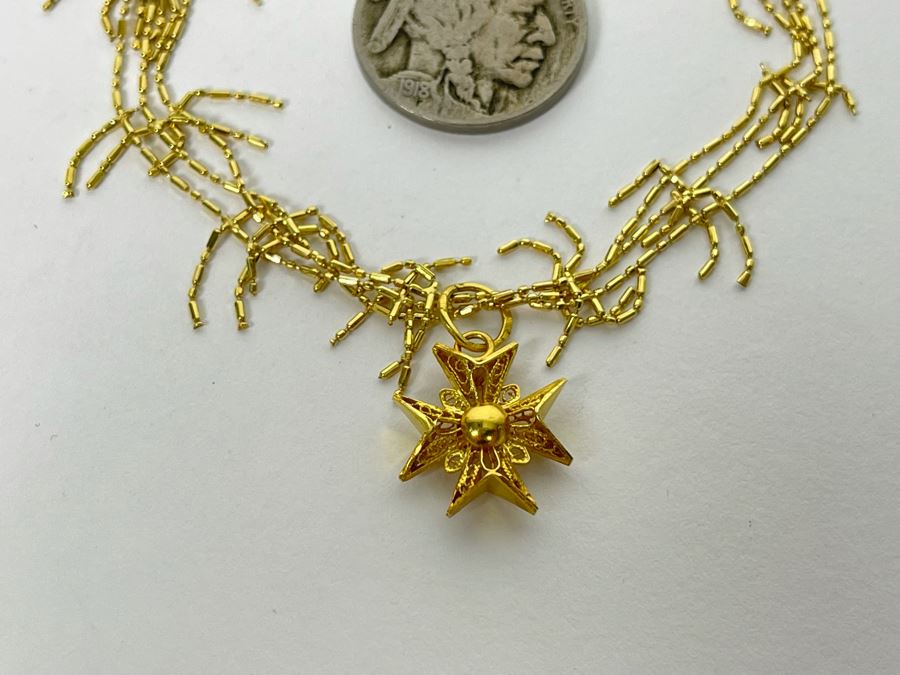 14K Gold Bracelet 7'L 5g [Photo 4]