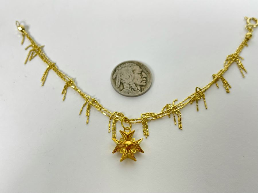 14K Gold Bracelet 7'L 5g [Photo 10]