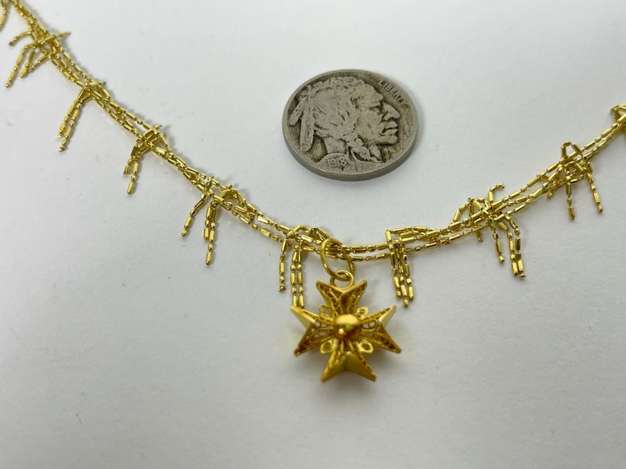 14K Gold Bracelet 7'L 5g [Photo 9]