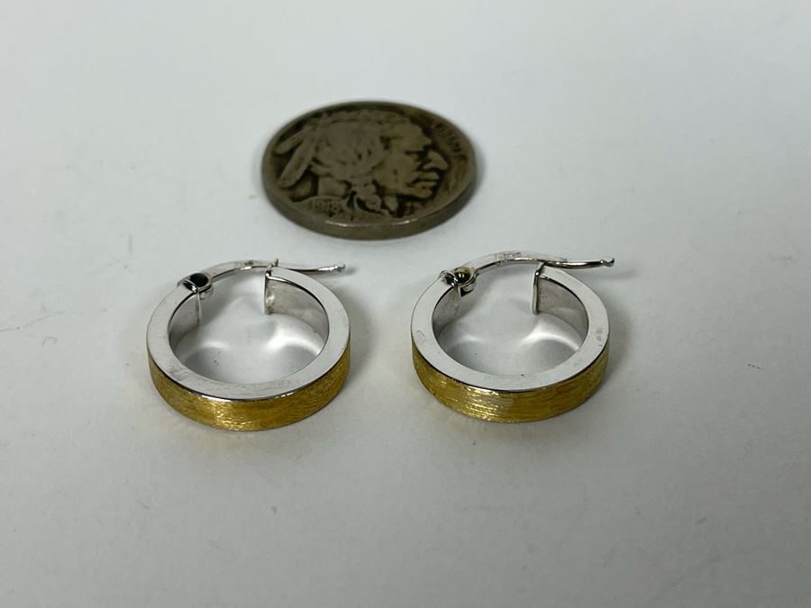 14K Gold Earrings 1.8g [Photo 3]