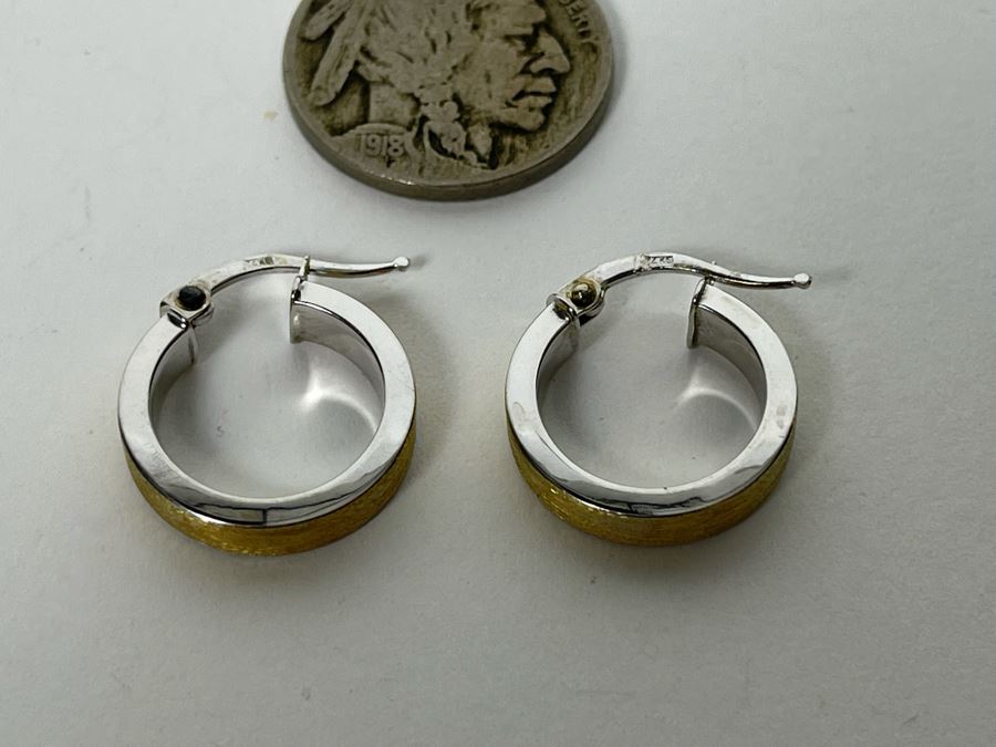 14K Gold Earrings 1.8g [Photo 4]