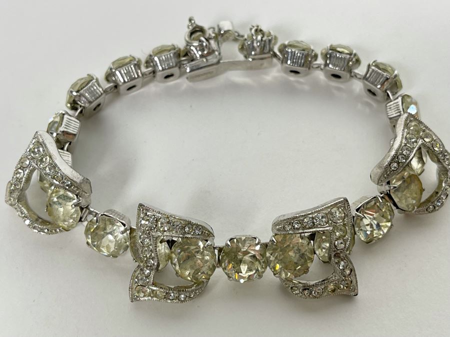 Vintage Eisenberg Rhinestone Bracelet [Photo 2]