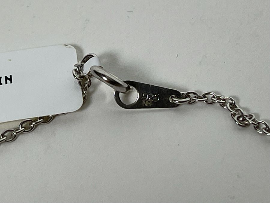 New Sterling Silver Pendant Necklace With Stones And 18' Sterling Silver Chain [Photo 3]