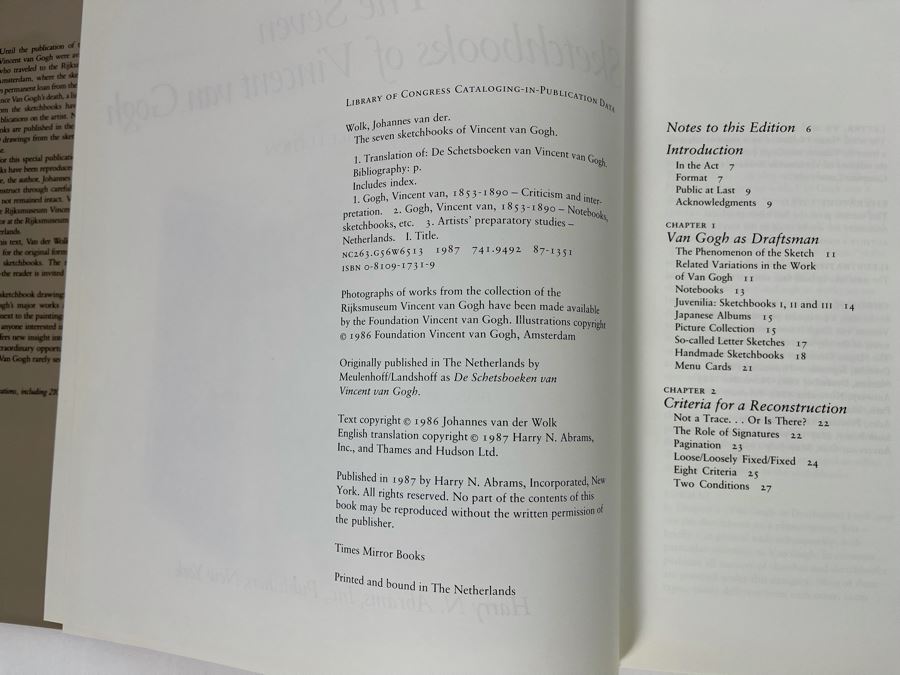 The Seven Sketchbooks Of Vincent Van Gogh Book By Johannes Van Der Wolk [Photo 4]