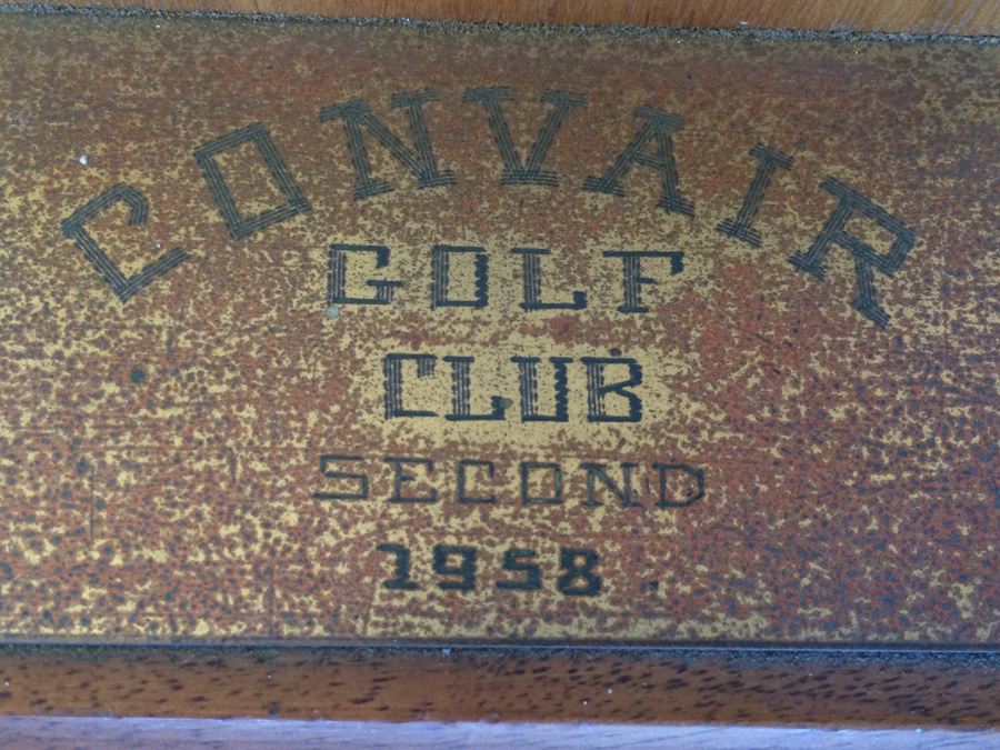 1958 Golfer Trophy Lanshire Clock Convair Golf Club 2nd Place [Photo 7]