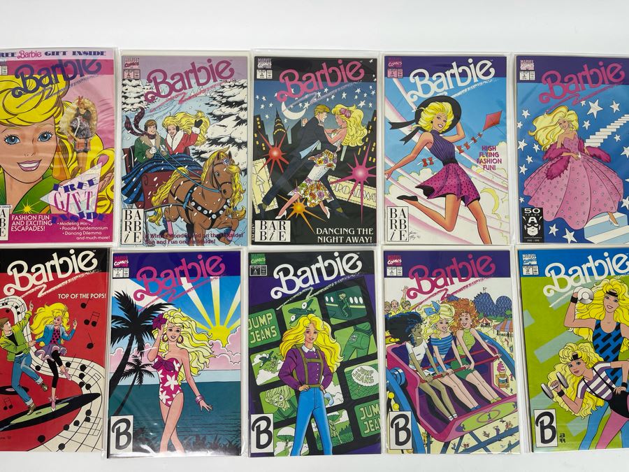 (10) Vintage Barbie Marvel Comic Books #1 - #10 [Photo 1]