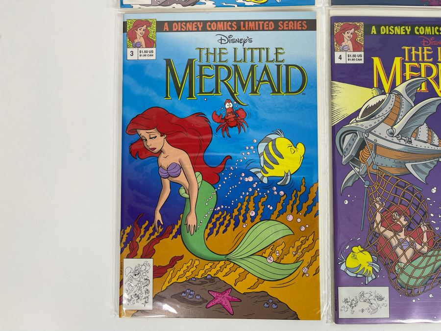 Disney's The Little Mermaid Comic Books #1 - #4 [Photo 5]
