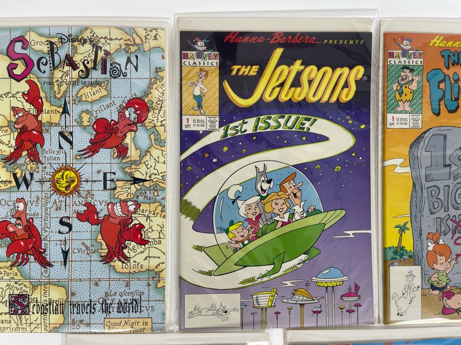 Comic Books: Disney's Sebastian #1, Hanna-Barbera Presents The Jetsons #1, The Flintstones #1, Scooby-Doo #1, Yogi Bear #1 [Photo 4]