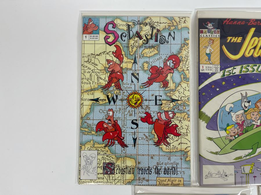 Comic Books: Disney's Sebastian #1, Hanna-Barbera Presents The Jetsons #1, The Flintstones #1, Scooby-Doo #1, Yogi Bear #1 [Photo 2]