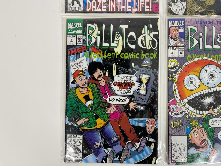 Bill & Ted's Excellent Comic Books #3,4,5,6 Marvel Comics [Photo 6]