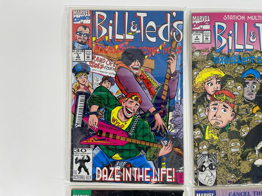 Bill & Ted's Excellent Comic Books #3,4,5,6 Marvel Comics [Photo 2]