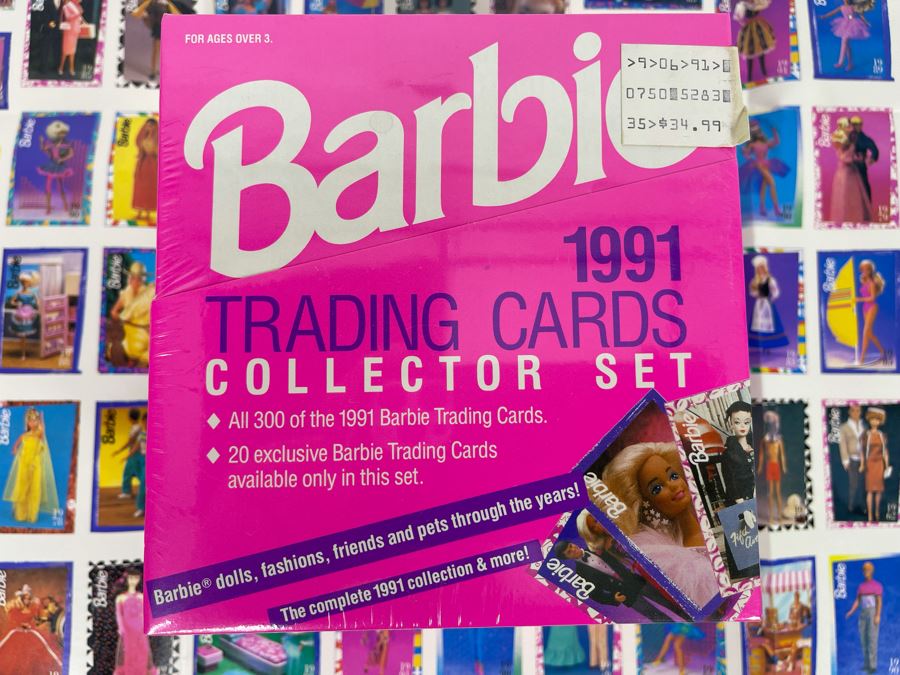 Sealed 1991 Barbie Trading Cards Collector Set All 300 Of The 1991 Barbie Trading Cards With Poster Mattel [Photo 3]