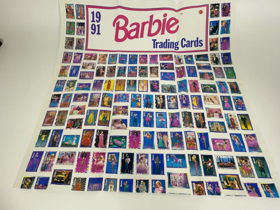 Sealed 1991 Barbie Trading Cards Collector Set All 300 Of The 1991 Barbie Trading Cards With Poster Mattel [Photo 8]