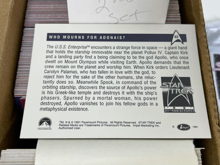 1991 Star Trek Trading Cards [Photo 8]