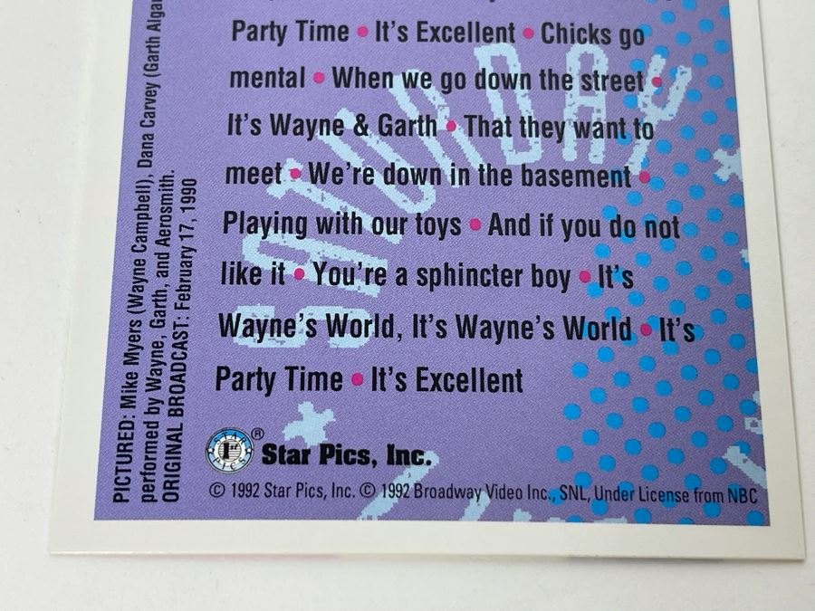 Collection Of Saturday Night Live Trading Cards Star Pics 1992 [Photo 11]