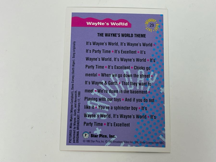 Collection Of Saturday Night Live Trading Cards Star Pics 1992 [Photo 10]