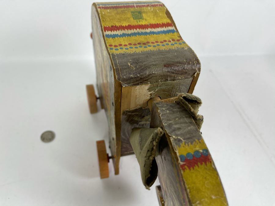 Vintage Fisher Price Toys Musical Elephant Pull Toy 145 12W X 4.5D X 7.5H [Photo 11]