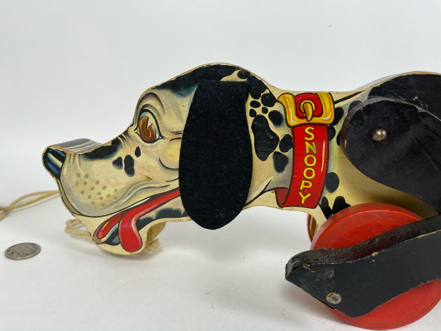 Vintage Fisher Price Toys Snoopy Dog Pull Toy 180 16W X 4.5D X 5.5H [Photo 10]