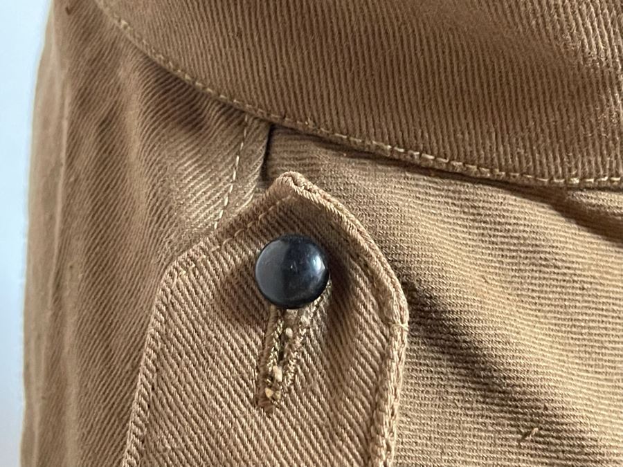 Antique WWI Soldier's Army Uniform With Infantry Jacket, Pants And Leather Shin Guards (One Leather Strap On Shin Guard Is Cut) [Photo 9]