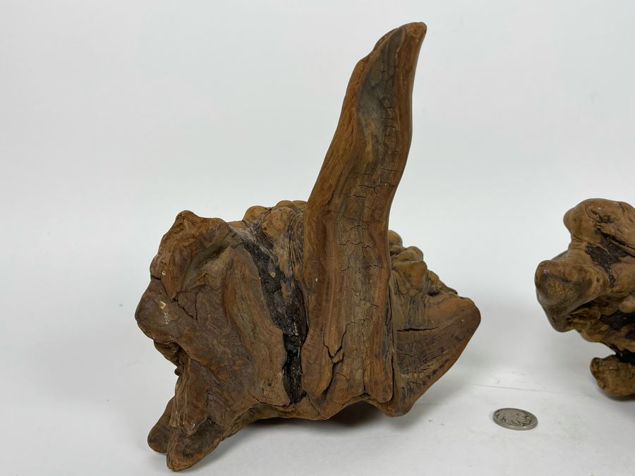 Pair Of Organic Burl Wood Sculptures [Photo 6]