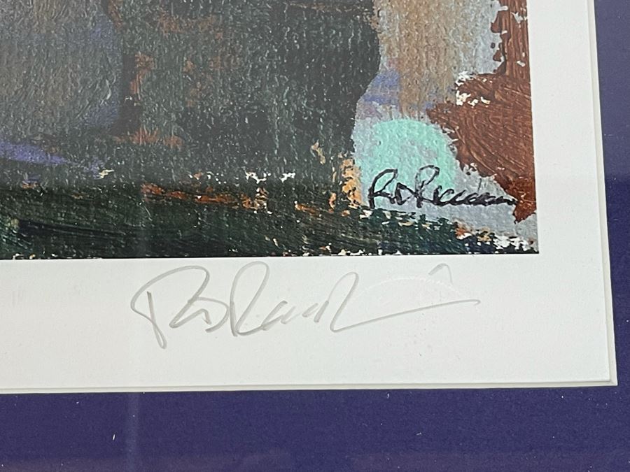 Hand Signed Framed Limited Edition Print Titled 'Presidio Park - Old Town San Diego' Signed By RD Riccoboni 28 Of 300 - Client's Home Featured In San Diego Better Home/Garden - Frame Measures 35 X 30 [Photo 4]