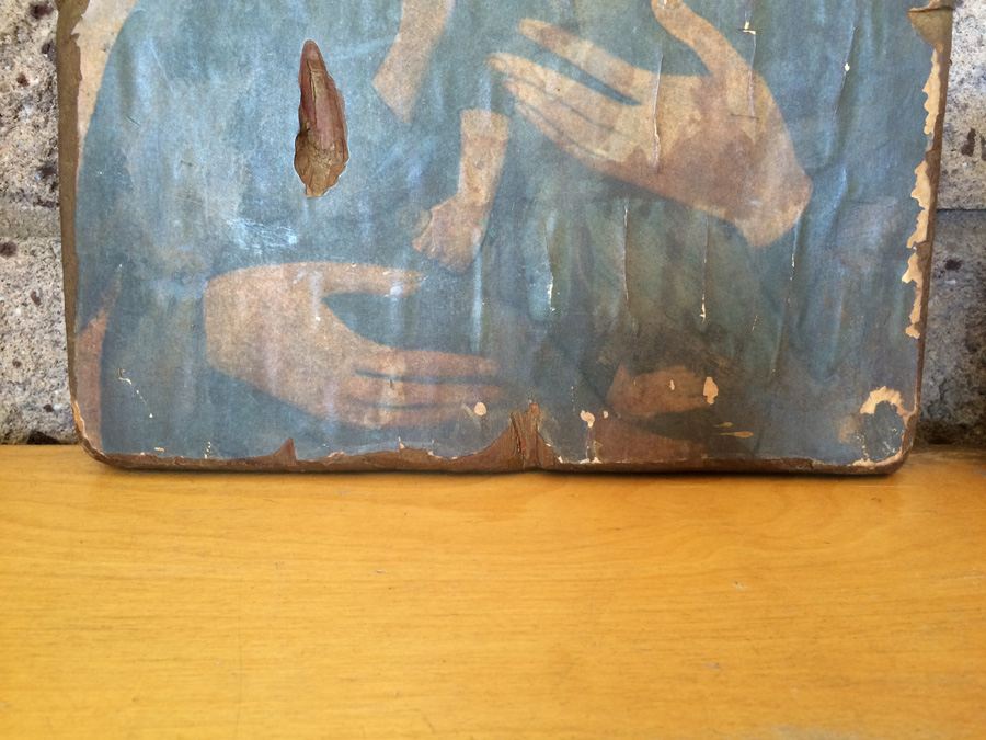 Vintage Religious Print on Wood Board [Photo 6]