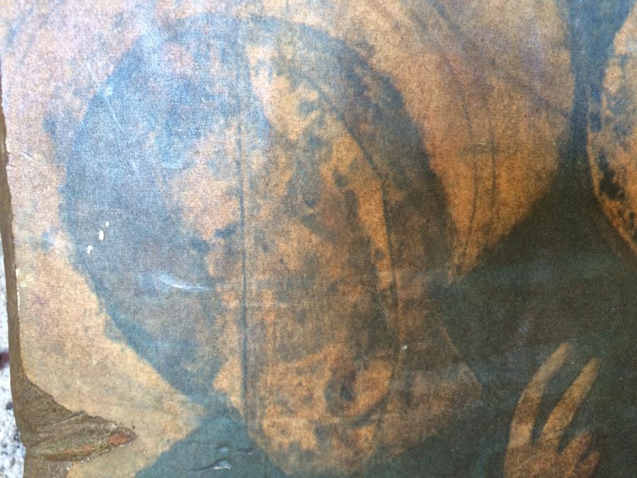 Vintage Religious Print on Wood Board [Photo 4]