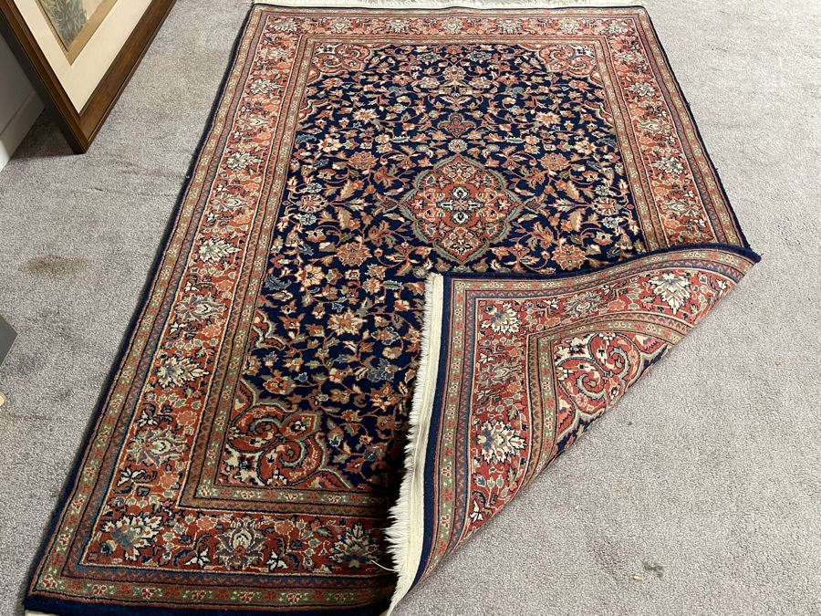 Persian Wool Area Rug (Apx 250 Knots Per Sq In) 49W X 74L [Photo 8]