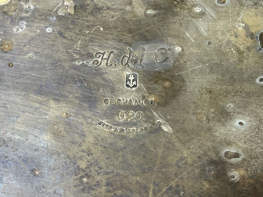 Antique Hotel Del Coronado Crumb Dust Pan Gorham Silverplate 9.5W X 8D [Photo 12]