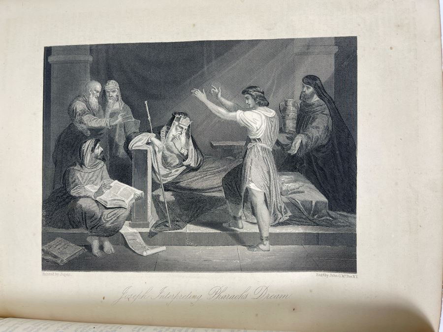 Beautiful Antique Leather Bible Embossed Cover With Gilt Hightlights Published By P. Gallagher Philadelphia, PA 12 X 10 X 4 (Front And Back Covers Are Not Attached) [Photo 19]