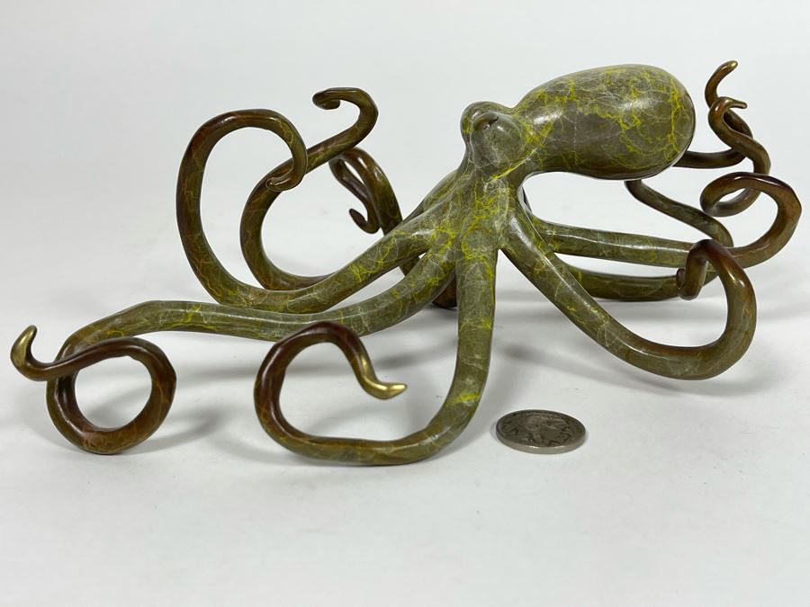 Impressive Metal Octopus Sculpture 7.5W X 5.5D X 3H [Photo 7]