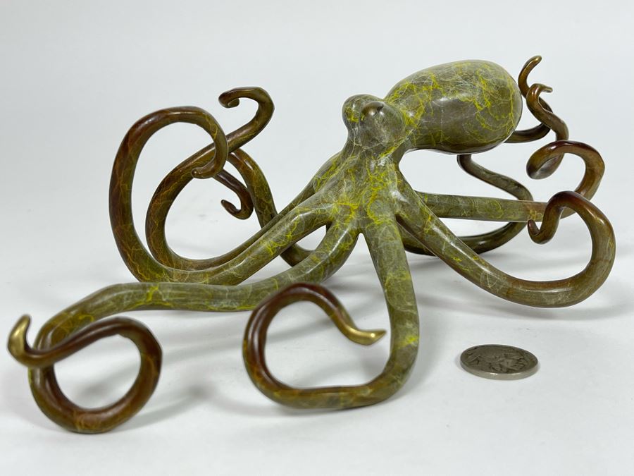 Impressive Metal Octopus Sculpture 7.5W X 5.5D X 3H [Photo 4]
