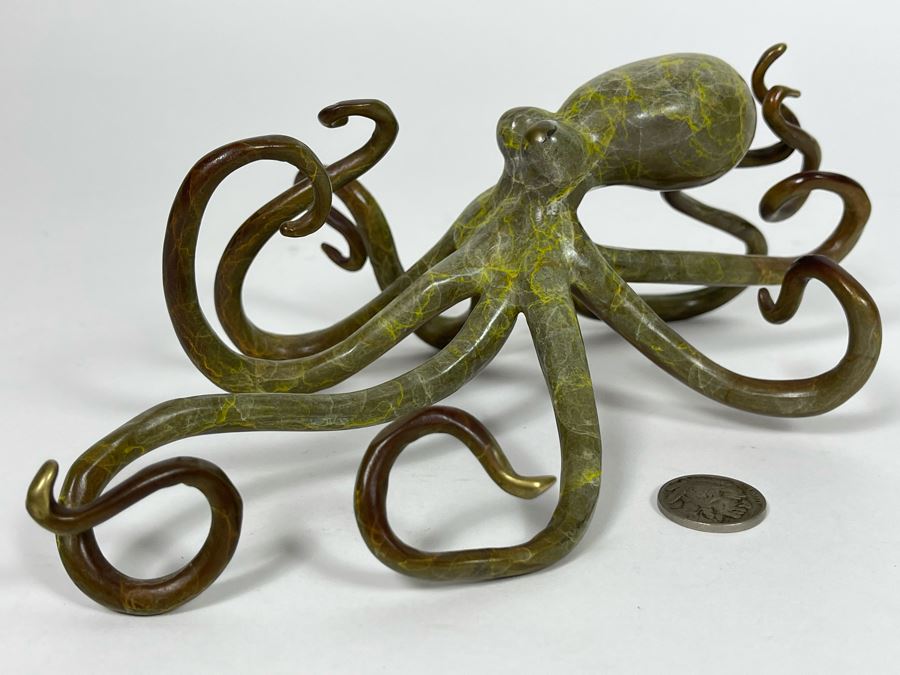 Impressive Metal Octopus Sculpture 7.5W X 5.5D X 3H [Photo 5]