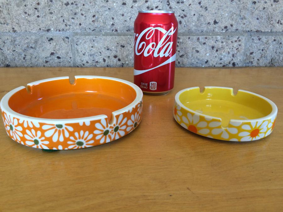 Pair of Retro Mid-Century Ashtrays