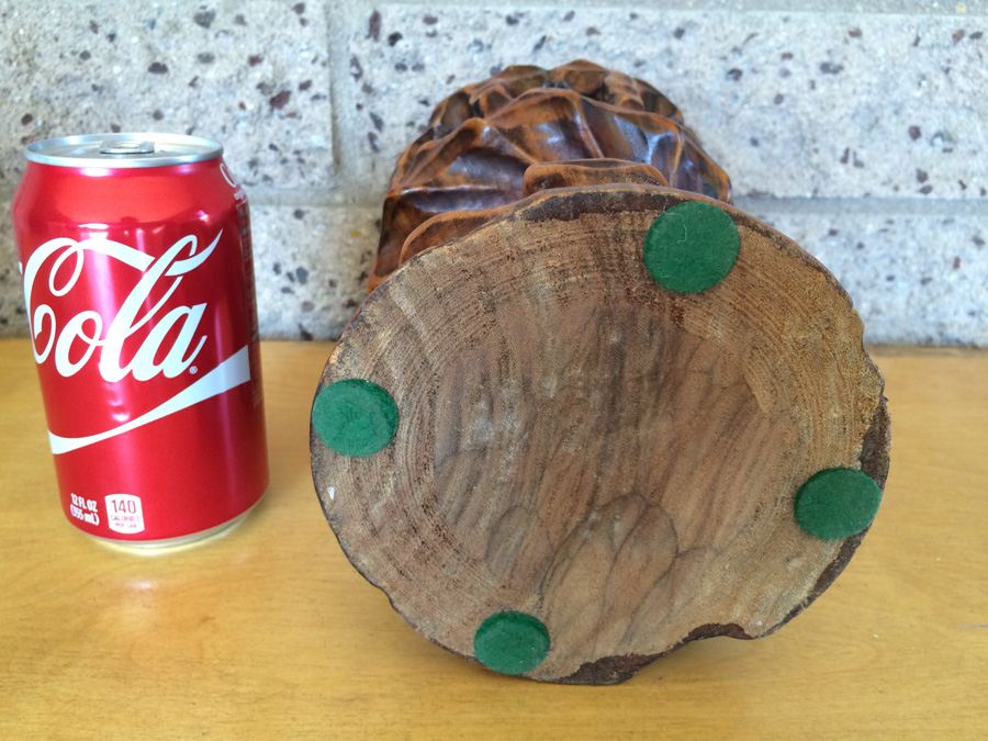 Unique Wood Carved Candle Holder with DeGrazia Candle [Photo 6]