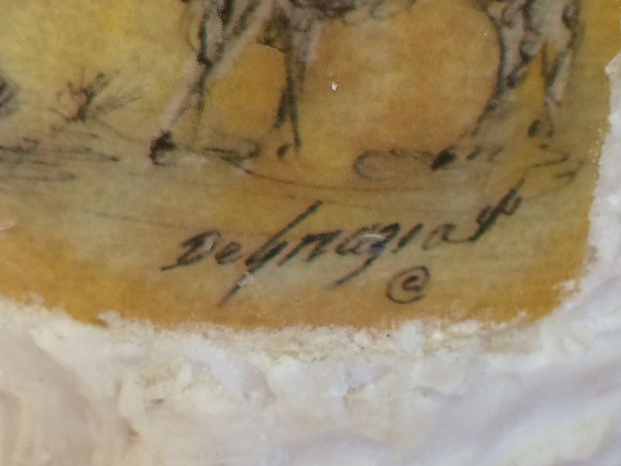 Unique Wood Carved Candle Holder with DeGrazia Candle [Photo 9]