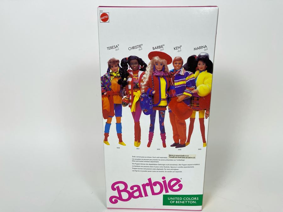 Barbie United Colors Of Benetton New In Box Doll Mattel 1990 [Photo 4]