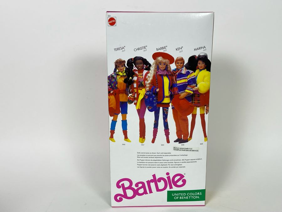 Christie Barbie United Colors Of Benetton New In Box Doll Mattel 1990 [Photo 4]