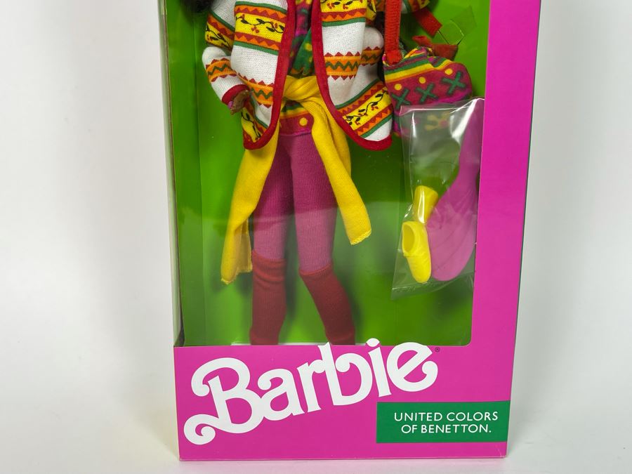 Christie Barbie United Colors Of Benetton New In Box Doll Mattel 1990 [Photo 3]