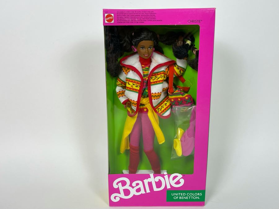 Christie Barbie United Colors Of Benetton New In Box Doll Mattel 1990 [Photo 1]