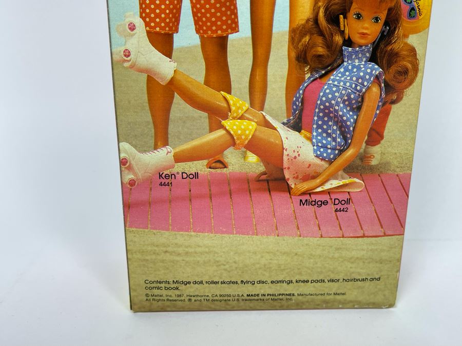 Midge California Barbie With Comic Book New In Box Doll Mattel 1987 [Photo 10]