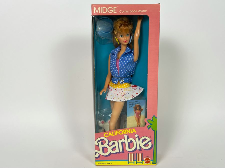 Midge California Barbie With Comic Book New In Box Doll Mattel 1987 [Photo 2]