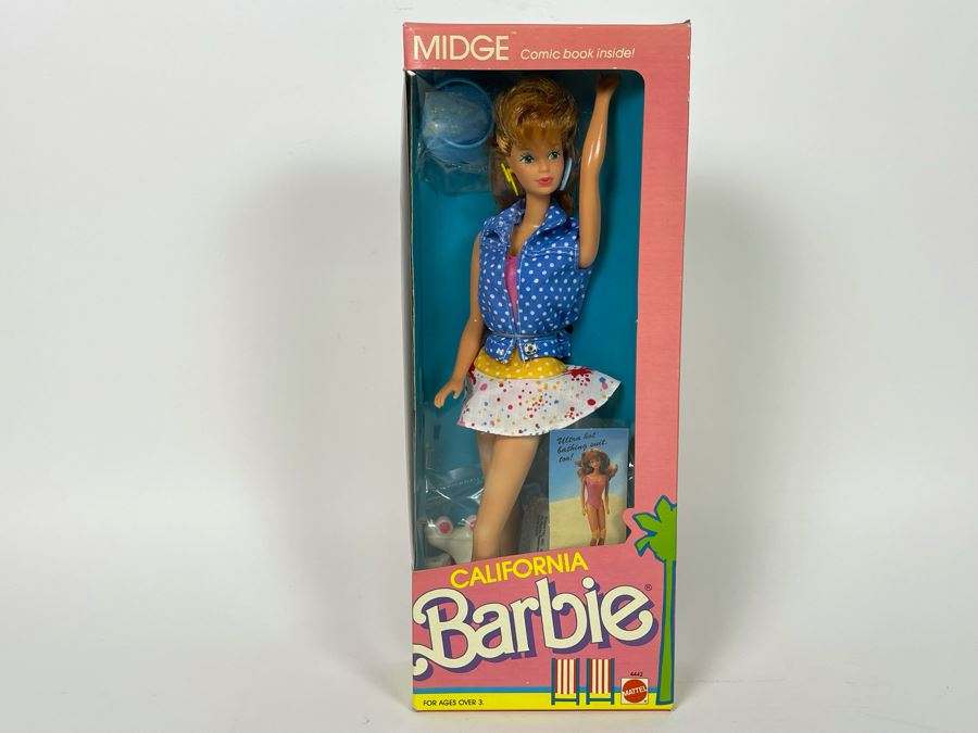 Midge California Barbie With Comic Book New In Box Doll Mattel 1987 [Photo 1]