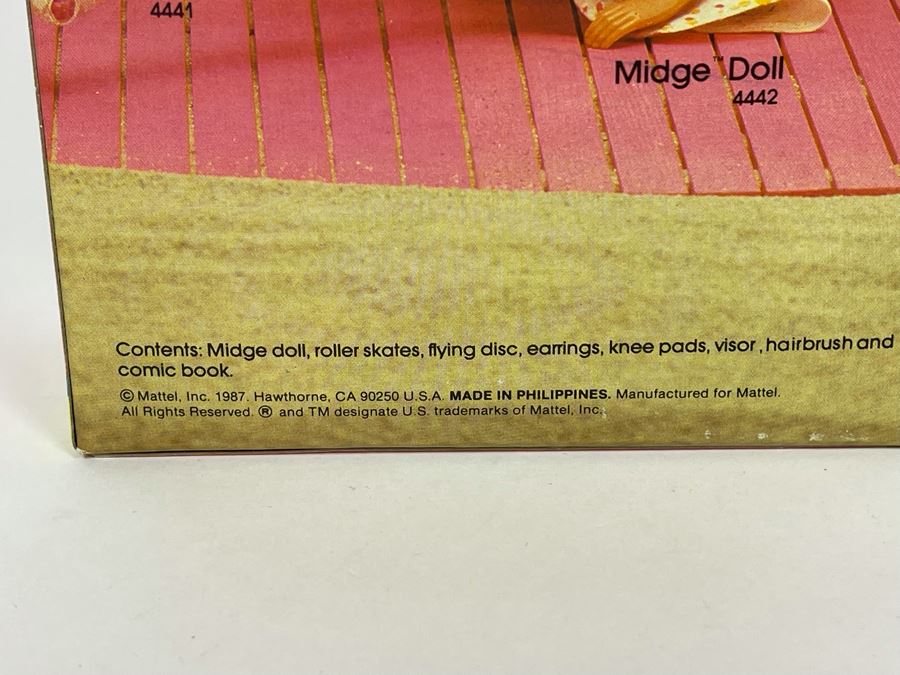 Midge California Barbie With Comic Book New In Box Doll Mattel 1987 [Photo 11]